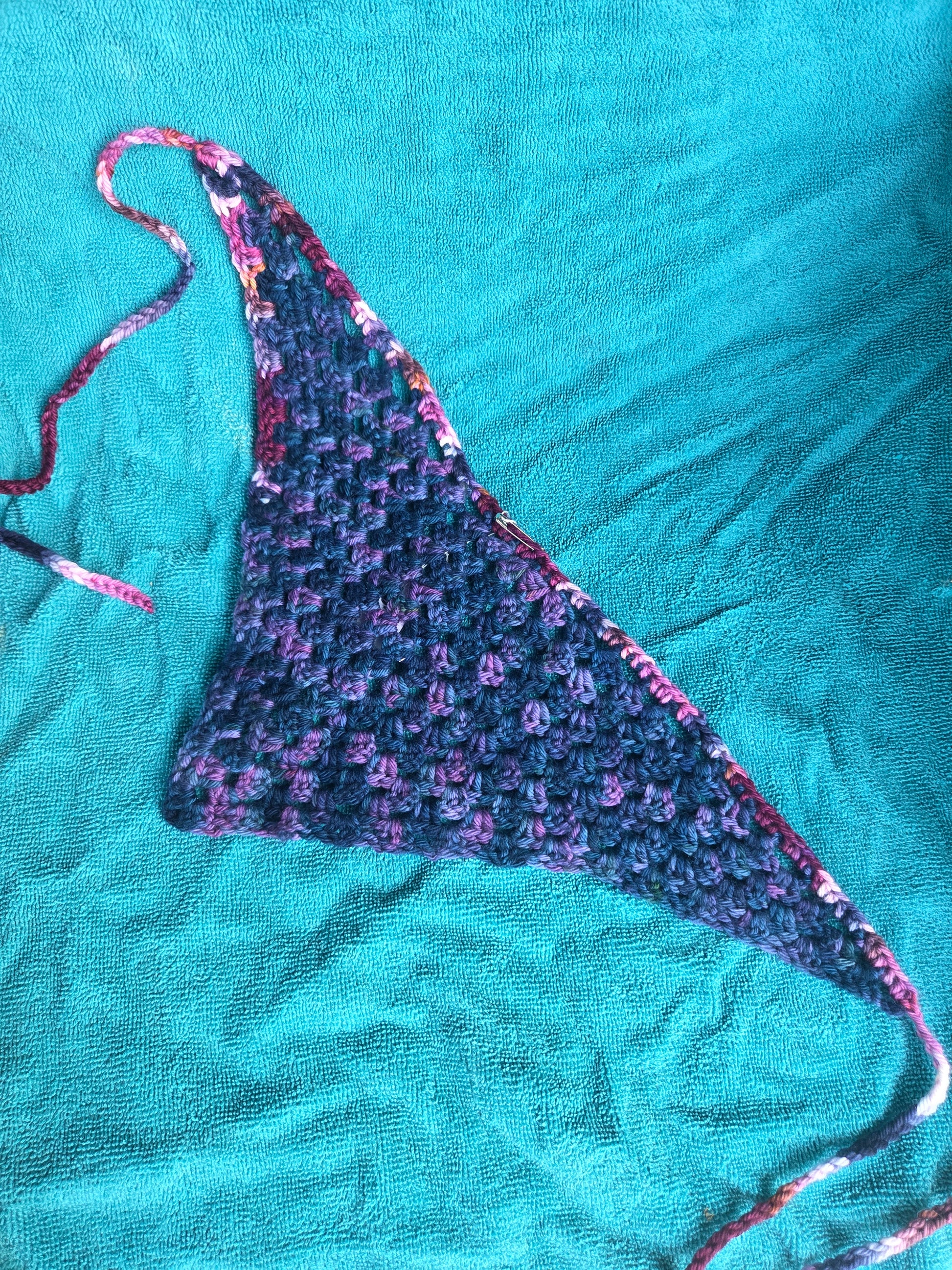 Bandana/Hair Scarf - Blueberry Fields