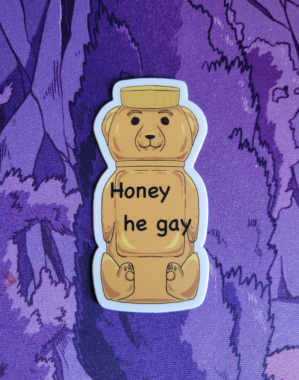 Honey He Gay 3" Vinyl Sticker