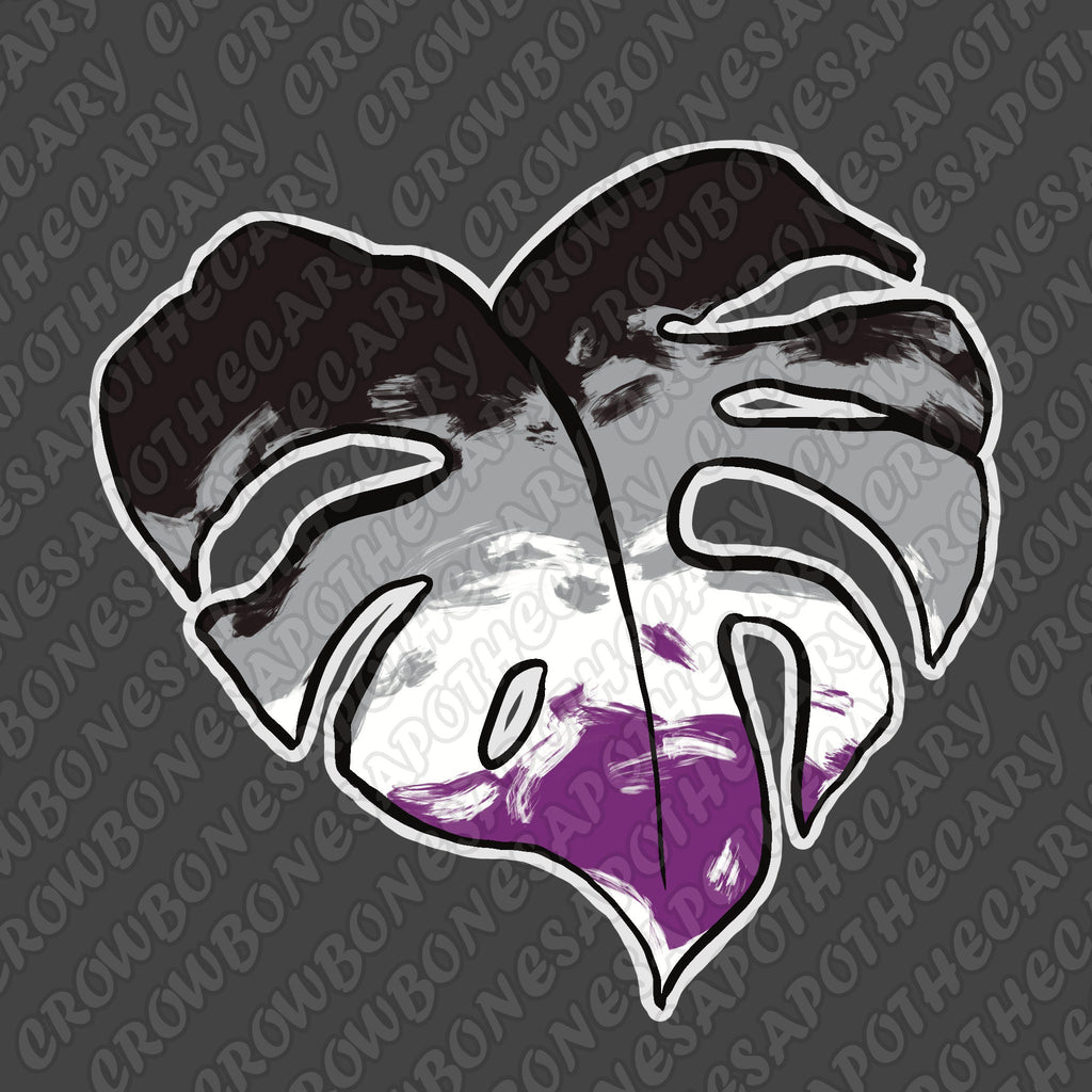 Pride Monstera Leaf - 2" Vinyl Sticker