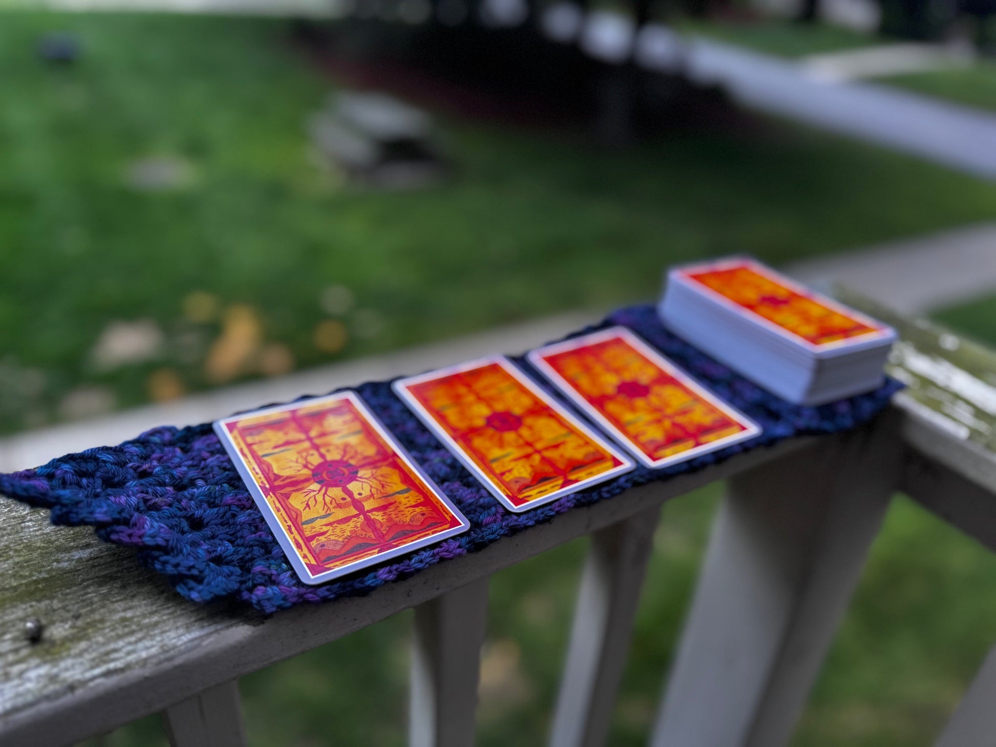 Tarot Deck Sleeve - Blueberry Fields